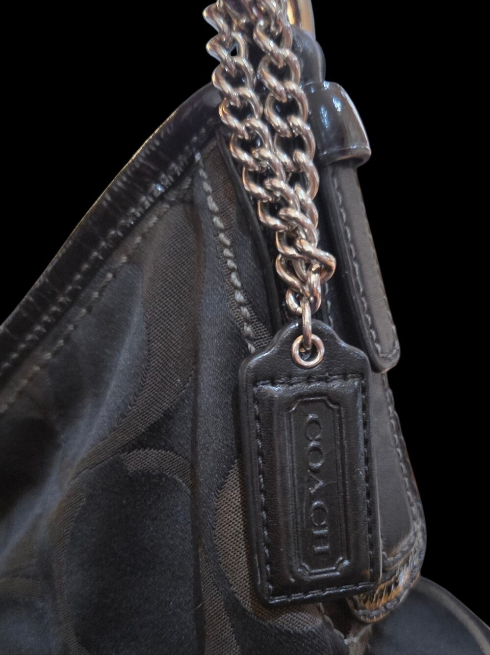 Coach Y2K Signature Large Hobo Bag no. 12676 in Black & BrownEUC - Picture 10 of 10